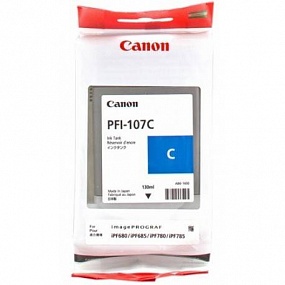 Картридж CANON PFI-107 C голубой (6706B001)