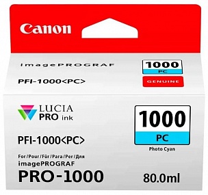 Картридж CANON PFI-1000 PC фото-голубой (0550C001)