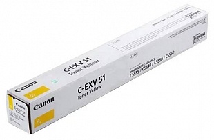 Тонер CANON C-EXV51 Y желтый (0484C002)