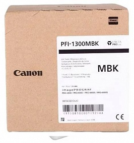 Картридж CANON PFI-1300 MBK матовый черный (0810C001)